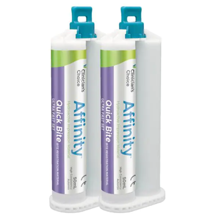 Clinicians Choice 26400 Affinity Impression Material Quick Bite Fast Set 2/Pk 50 mL Clinicians Choice 26400 Affinity Impression Material Quick Bite Fast Set 2/Pk 50 mL